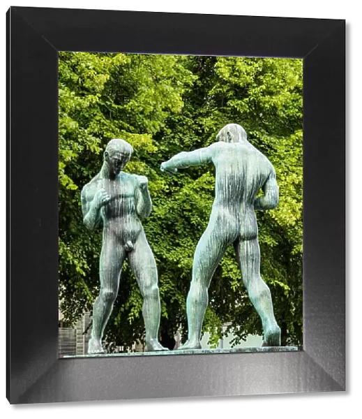 The Boxers Statue at the Psivuori Park, Helsinki, Uusimaa County, Finland