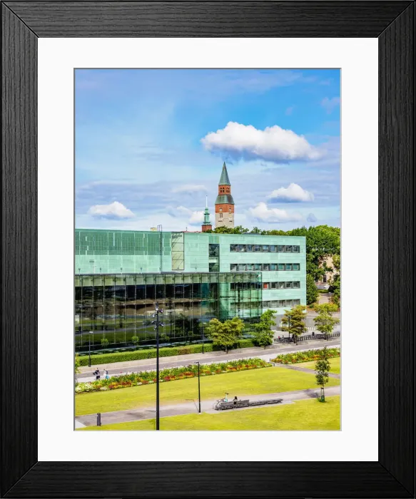 Framed Print : Musiikkitalo Concert Hall, elevated view, Helsinki, Uusimaa County, Finland Framed Print : Musiikkitalo Concert Hall, elevated view, Helsinki, Uusimaa County, Finland