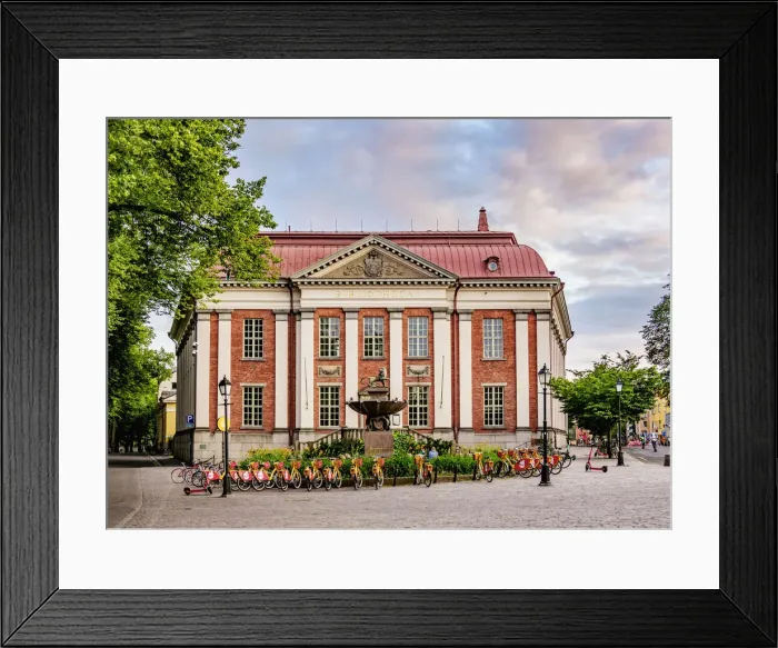 Framed Print : Bibliotheca at sunset, Turku, Finland Framed Print : Bibliotheca at sunset, Turku, Finland