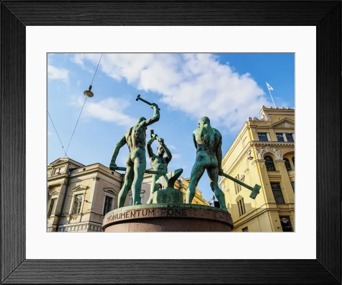 Framed Print : Three Blacksmiths Statue, Helsinki, Uusimaa County, Finland Framed Print : Three Blacksmiths Statue, Helsinki, Uusimaa County, Finland