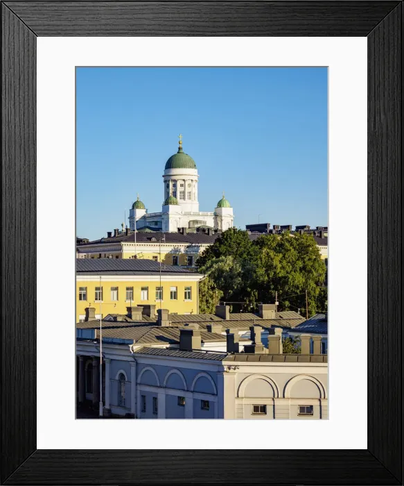 Framed Print : View towards the Cathedral, Helsinki, Uusimaa County, Finland Framed Print : View towards the Cathedral, Helsinki, Uusimaa County, Finland