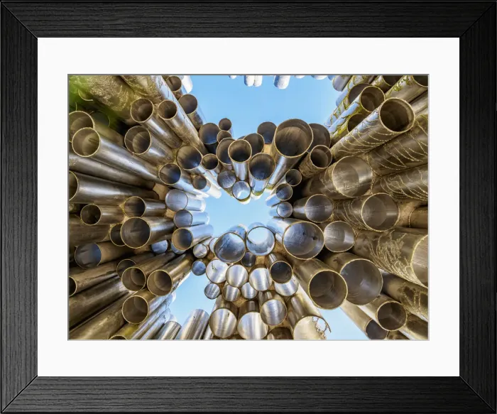 Framed Print : Sibelius Monument, low angle view, Helsinki, Uusimaa County, Finland Framed Print : Sibelius Monument, low angle view, Helsinki, Uusimaa County, Finland