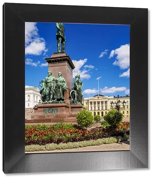Alexander II Statue, Senate Square, Helsinki, Uusimaa County, Finland