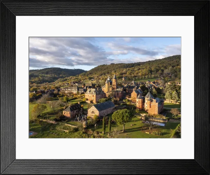 Framed Print : An aerial view of Collonges-la-Rouge, Correze, Nouvelle-Aquitaine, France Framed Print : An aerial view of Collonges-la-Rouge, Correze, Nouvelle-Aquitaine, France