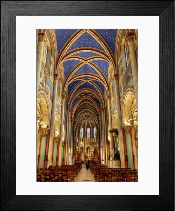 Framed Print : France, Paris, Church of Saint-Germain-des-Pres interior Framed Print : France, Paris, Church of Saint-Germain-des-Pres interior
