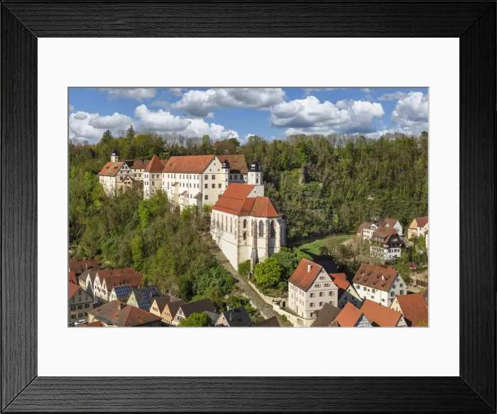 Framed Print : Haigerloch in Eyachtal Valley with castle church and castle, Swabian Jura, Baden-Wurttemberg, Germany Framed Print : Haigerloch in Eyachtal Valley with castle church and castle, Swabian Jura, Baden-Wurttemberg, Germany