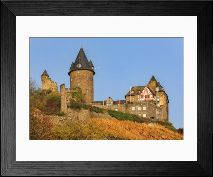 Framed Print : Stahleck Castle, Bacharach, Upper Middle Rhine Valley, Rhineland-Palatinate, Germany Framed Print : Stahleck Castle, Bacharach, Upper Middle Rhine Valley, Rhineland-Palatinate, Germany
