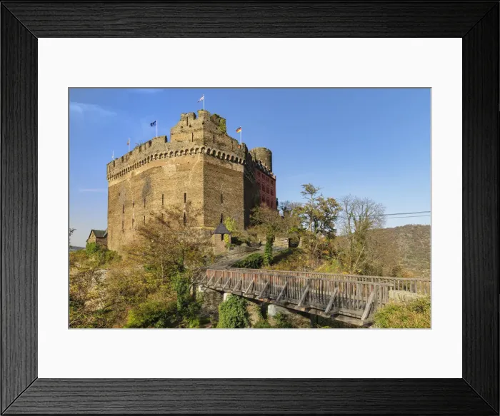 Framed Print : Schonburg Castle, Oberwesel, Upper Middle Rhine Valley, Rhineland-Palatinate, Germany Framed Print : Schonburg Castle, Oberwesel, Upper Middle Rhine Valley, Rhineland-Palatinate, Germany