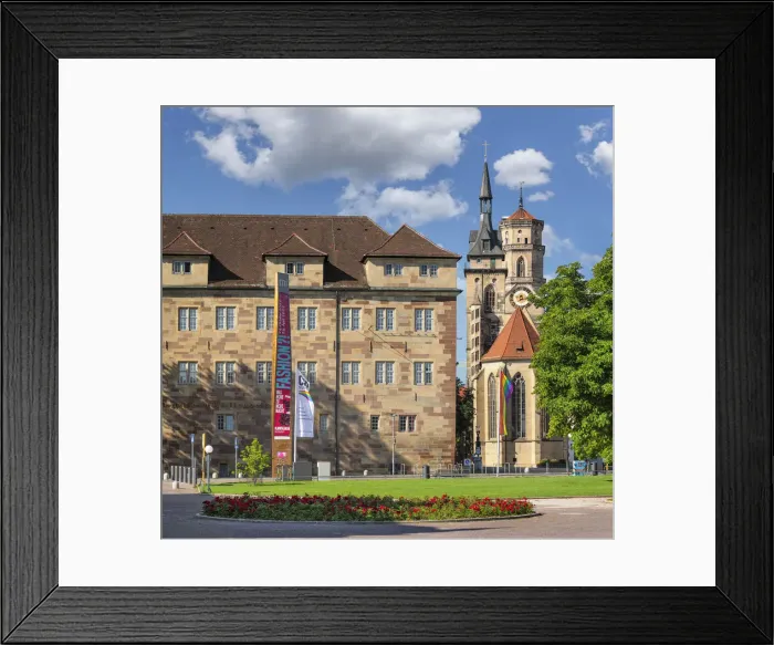 Framed Print : Altes Schloss Castle at Schlossplatz Square and Stiftskirche Church, Stuttgart, Baden-Wurttemberg, Germany Framed Print : Altes Schloss Castle at Schlossplatz Square and Stiftskirche Church, Stuttgart, Baden-Wurttemberg, Germany