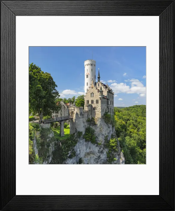 Framed Print : Lichtenstein Castle, Swabian Jura, Baden-Wurttemberg, Germany Framed Print : Lichtenstein Castle, Swabian Jura, Baden-Wurttemberg, Germany