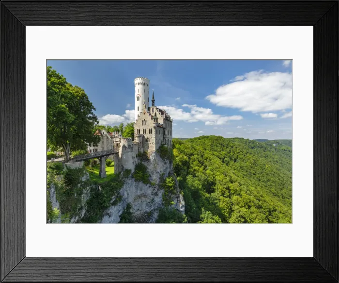 Framed Print : Lichtenstein Castle, Swabian Jura, Baden-Wurttemberg, Germany