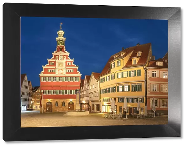 Old town hall at the market square, Esslingen, Baden-Wurttemberg, Germany