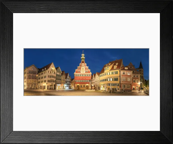 Framed Print : Old town hall at the market square, Esslingen, Baden-Wurttemberg, Germany Framed Print : Old town hall at the market square, Esslingen, Baden-Wurttemberg, Germany