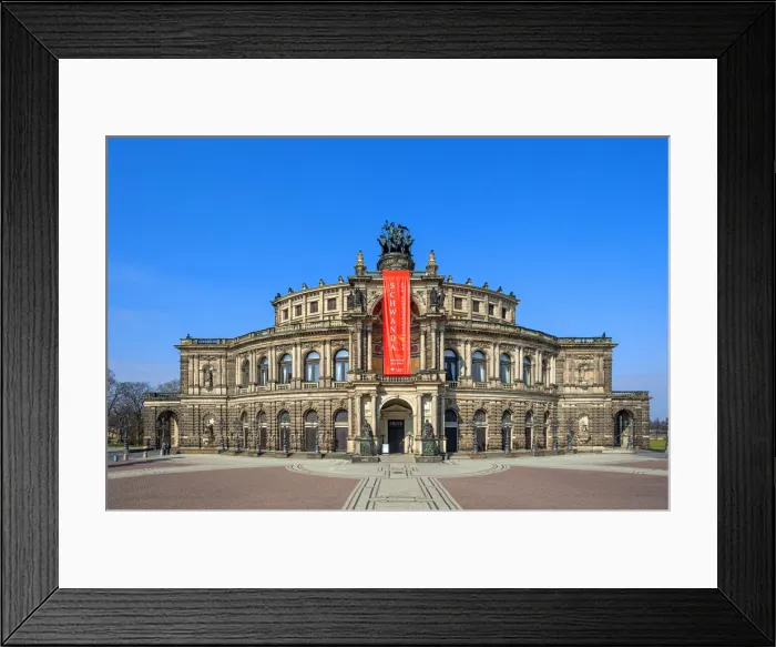 Framed Print : Semper Opera, Dresden, Saxony, Germany Framed Print : Semper Opera, Dresden, Saxony, Germany