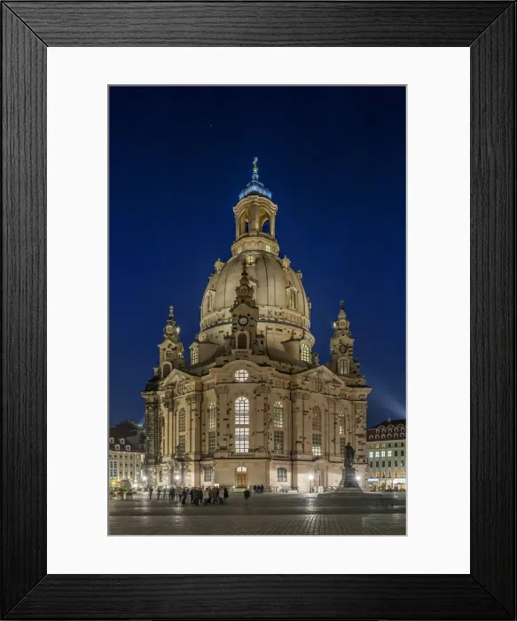 Framed Print : Frauenkirche at dusk, Dresden, Saxony, Germany Framed Print : Frauenkirche at dusk, Dresden, Saxony, Germany