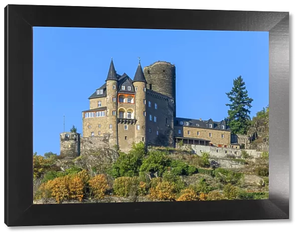 Katz Castle, St. Goarshausen, Rhine valley, UNESCO World Heritage site, Rhineland-Palatinate, Germany