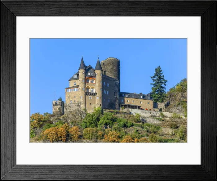 Framed Print : Katz Castle, St. Goarshausen, Rhine valley, UNESCO World Heritage site, Rhineland-Palatinate, Germany Framed Print : Katz Castle, St. Goarshausen, Rhine valley, UNESCO World Heritage site, Rhineland-Palatinate, Germany