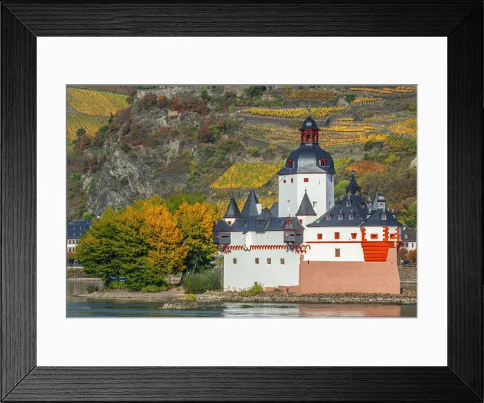 Framed Print : Pfalzgrafenstein castle, Kaub, Rhine valley, UNESCO World Heritage site, Rhineland-Palatinate, Germany Framed Print : Pfalzgrafenstein castle, Kaub, Rhine valley, UNESCO World Heritage site, Rhineland-Palatinate, Germany
