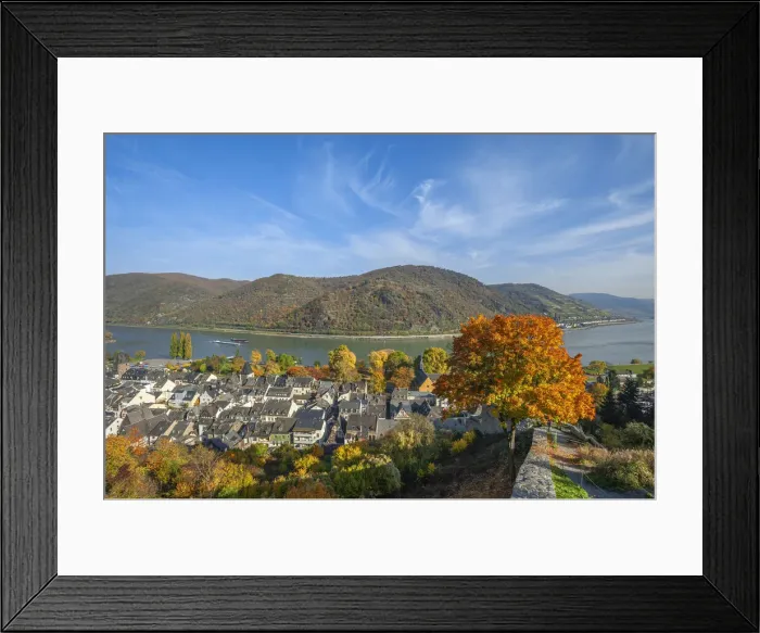 Framed Print : View on Bacharach, Rhine valley, UNESCO World Heritage site, Rhineland-Palatinate, Germany Framed Print : View on Bacharach, Rhine valley, UNESCO World Heritage site, Rhineland-Palatinate, Germany