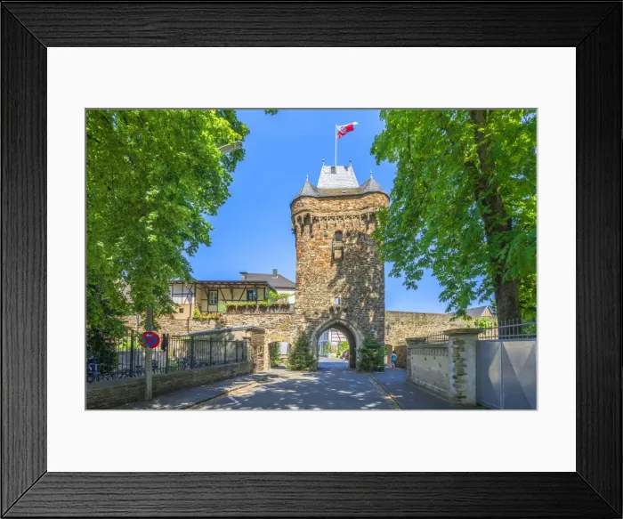 Framed Print : City gate Obertor, Ahrweiler, Bad Neuenahr, Ahr valley, Eifel, Rhineland-Palatinate, Germany Framed Print : City gate Obertor, Ahrweiler, Bad Neuenahr, Ahr valley, Eifel, Rhineland-Palatinate, Germany