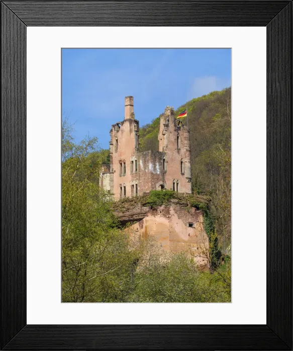 Framed Print : Ramstein castle ruin, Kordel, Kyll valley, Eifel, Rhineland-Palatinate, Germany Framed Print : Ramstein castle ruin, Kordel, Kyll valley, Eifel, Rhineland-Palatinate, Germany