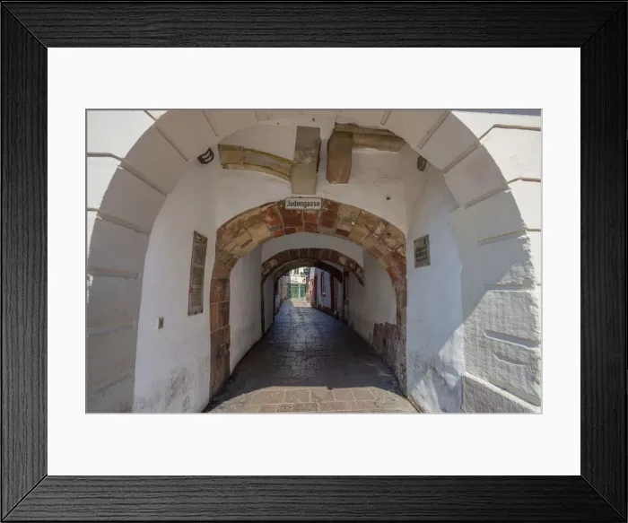Framed Print : Jewish alley, Treves, Mosel valley, Rhineland-Palatinate, Germany Framed Print : Jewish alley, Treves, Mosel valley, Rhineland-Palatinate, Germany