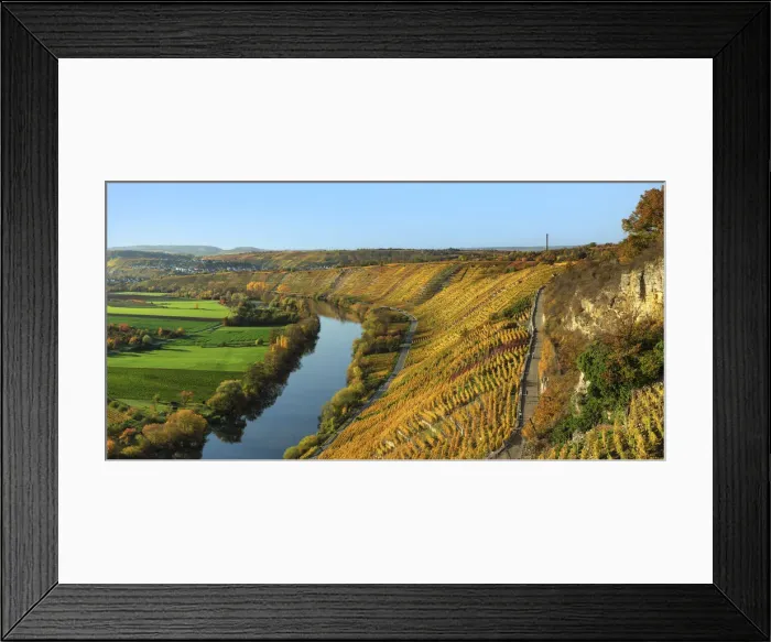 Framed Print : Vineyards along the Neckar Valley, Hessigheim, Baden-Wurttemberg, Germany Framed Print : Vineyards along the Neckar Valley, Hessigheim, Baden-Wurttemberg, Germany