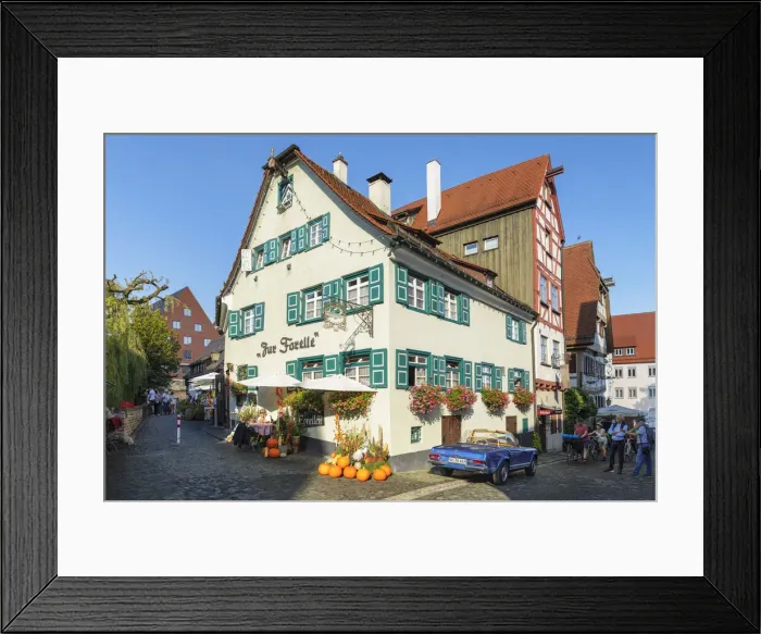Framed Print : Restaurant Forelle at Fischerviertel District, Ulm an der Donau, Baden-Wurttemberg, Germany Framed Print : Restaurant Forelle at Fischerviertel District, Ulm an der Donau, Baden-Wurttemberg, Germany