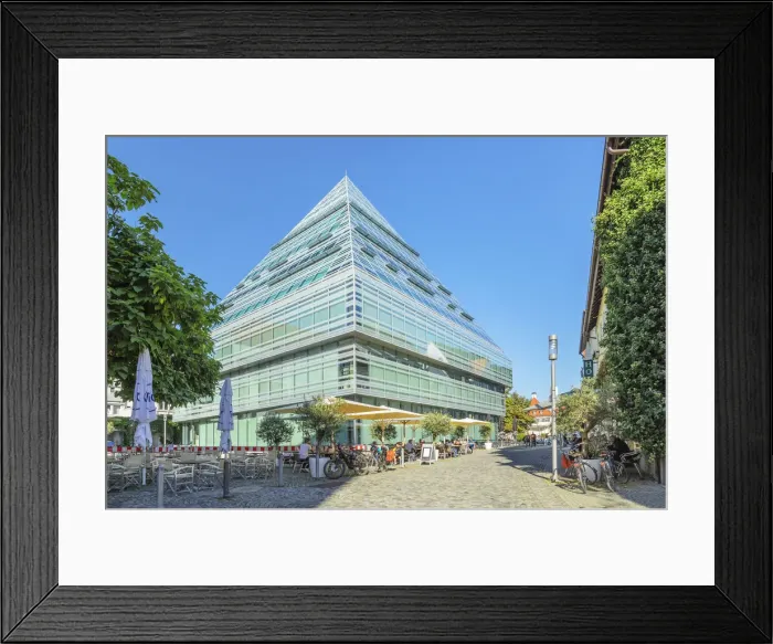 Framed Print : Pyramid of the new library, Ulm an der Donau, Baden-Wurttemberg, Germany Framed Print : Pyramid of the new library, Ulm an der Donau, Baden-Wurttemberg, Germany