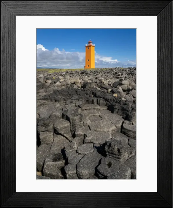 Framed Print : Selvogsviti Lighthouse and basalt columns, Selvogur, Reykjanes Peninsula, Iceland Framed Print : Selvogsviti Lighthouse and basalt columns, Selvogur, Reykjanes Peninsula, Iceland