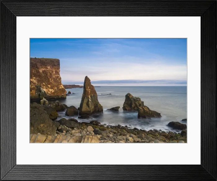 Framed Print : Rock formations at Valahnukamol against sky, Reykjanes Peninsula, Iceland Framed Print : Rock formations at Valahnukamol against sky, Reykjanes Peninsula, Iceland