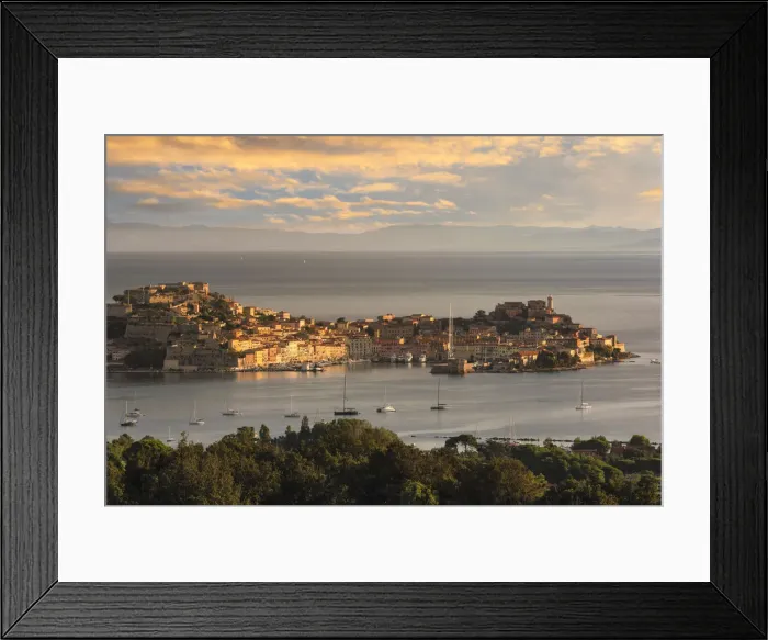 Framed Print : Sunrise over Portoferraio, Elba Island, Livorno District, Tuscany, Italy Framed Print : Sunrise over Portoferraio, Elba Island, Livorno District, Tuscany, Italy