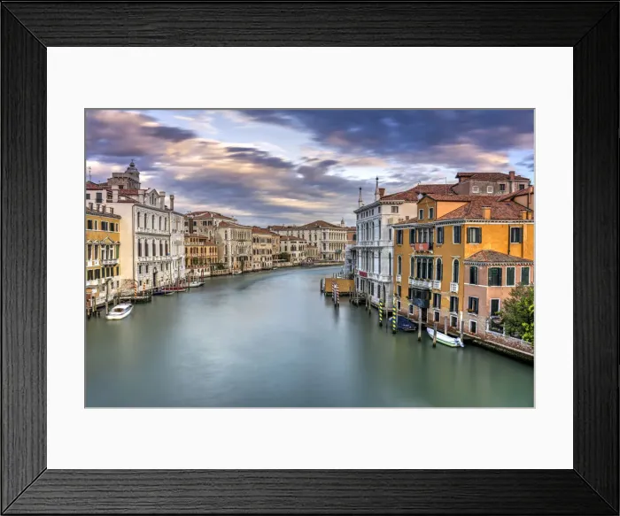 Framed Print : Scenic sunrise over Grand Canal, Venice, Veneto, Italy Framed Print : Scenic sunrise over Grand Canal, Venice, Veneto, Italy
