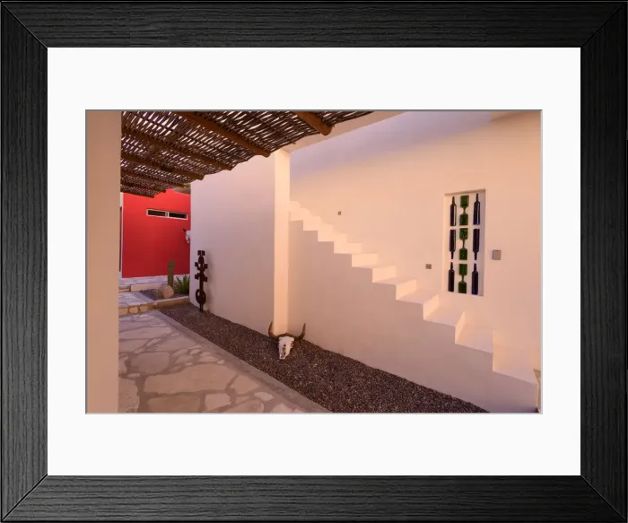 Framed Print : Mexico, Baja California Sur, El. Sargento, Ventana Bay, Sea of Cortez, house Framed Print : Mexico, Baja California Sur, El. Sargento, Ventana Bay, Sea of Cortez, house