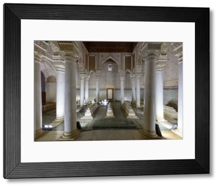 Framed Print : Saadian tombs, Marrakech-Safi (Marrakesh-Tensift-El Haouz) region, Marrakesh, Morocco Framed Print : Saadian tombs, Marrakech-Safi (Marrakesh-Tensift-El Haouz) region, Marrakesh, Morocco