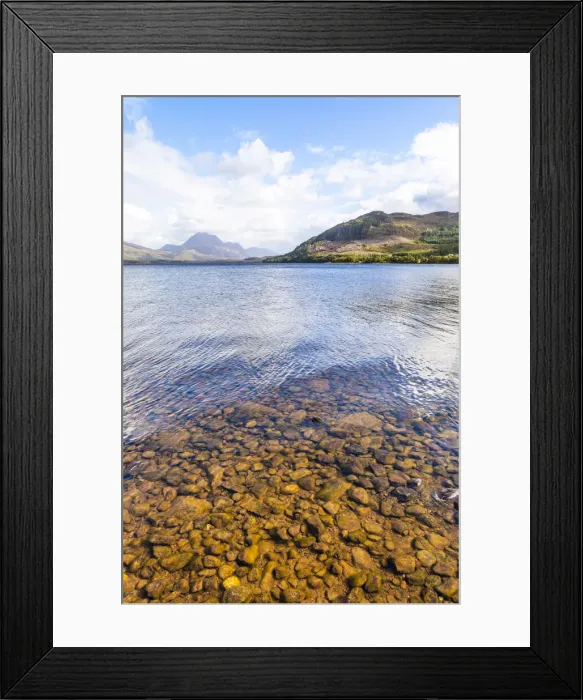 Framed Print : Loch Maree, , Slattadale, Wester Ross, Scotland, United Kingdom