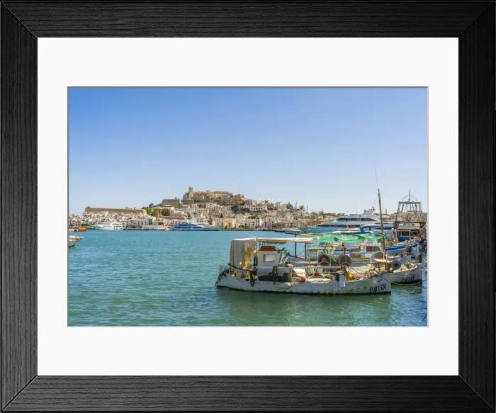 Framed Print : Ibiza old town featuring the castle of Ibiza, Ibiza, Balearic Islands, Spain Framed Print : Ibiza old town featuring the castle of Ibiza, Ibiza, Balearic Islands, Spain
