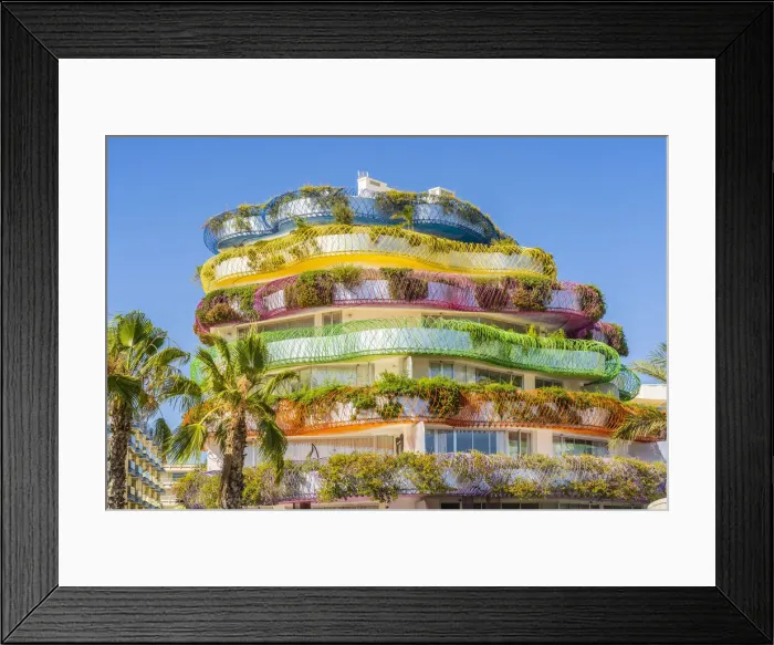 Framed Print : The colourful Las Boas de Ibiza apertment complex, designed by Jean Nouvel, Marina Ibiza, Ibiza Town, Ibiza, Balearic Islands, Spain Framed Print : The colourful Las Boas de Ibiza apertment complex, designed by Jean Nouvel, Marina Ibiza, Ibiza Town, Ibiza, Balearic Islands, Spain
