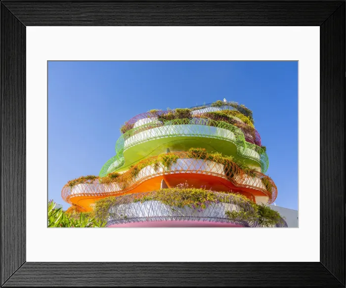 Framed Print : The colourful Las Boas de Ibiza apertment complex, designed by Jean Nouvel, Marina Ibiza, Ibiza Town, Ibiza, Balearic Islands, Spain Framed Print : The colourful Las Boas de Ibiza apertment complex, designed by Jean Nouvel, Marina Ibiza, Ibiza Town, Ibiza, Balearic Islands, Spain