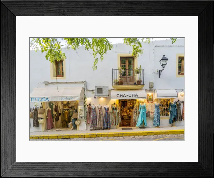 Framed Print : Shop in Old Town, , Ibiza Town, Ibiza, Balearic Islands, Spain