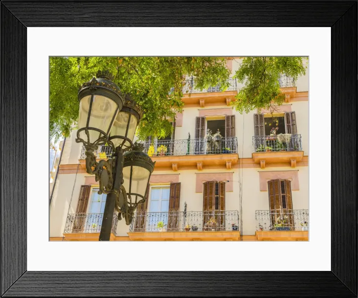 Framed Print : Building facade, Old Town, Ibiza Town, Ibiza, Balearic Islands, Spain Framed Print : Building facade, Old Town, Ibiza Town, Ibiza, Balearic Islands, Spain