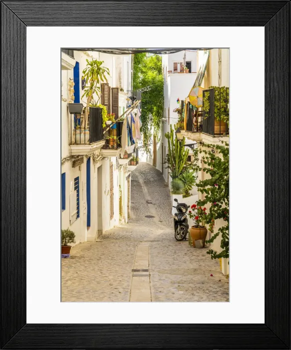 Framed Print : Old Town, Ibiza, Ibiza Town, , Balearic Islands, Spain Framed Print : Old Town, Ibiza, Ibiza Town, , Balearic Islands, Spain
