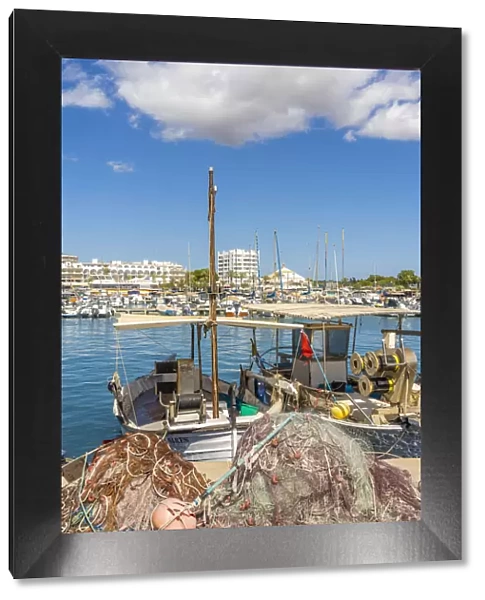 Fishing boats, Port of Sant Antoni, San Antonio, Sant Antoni de Portmany, Ibiza, Balearic Islands, Spain