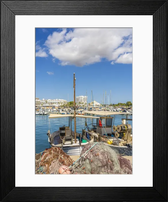 Framed Print : Fishing boats, Port of Sant Antoni, San Antonio, Sant Antoni de Portmany, Ibiza, Balearic Islands, Spain Framed Print : Fishing boats, Port of Sant Antoni, San Antonio, Sant Antoni de Portmany, Ibiza, Balearic Islands, Spain