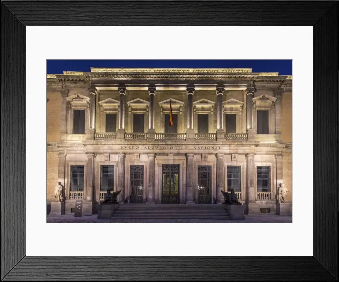 Framed Print : Spain, Madrid, National Museum of Archeology. The main facade of the museum Framed Print : Spain, Madrid, National Museum of Archeology. The main facade of the museum