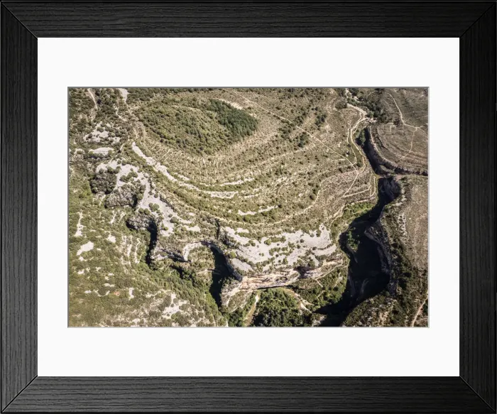 Framed Print : Spain, Aragon, Huesca, Alquezar, Beginning of the Vero river canyon Framed Print : Spain, Aragon, Huesca, Alquezar, Beginning of the Vero river canyon
