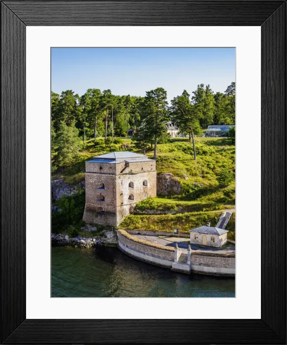 Framed Print : Fredriksborg Fortress, elevated view, Stockholm, Stockholm County, Sweden Framed Print : Fredriksborg Fortress, elevated view, Stockholm, Stockholm County, Sweden