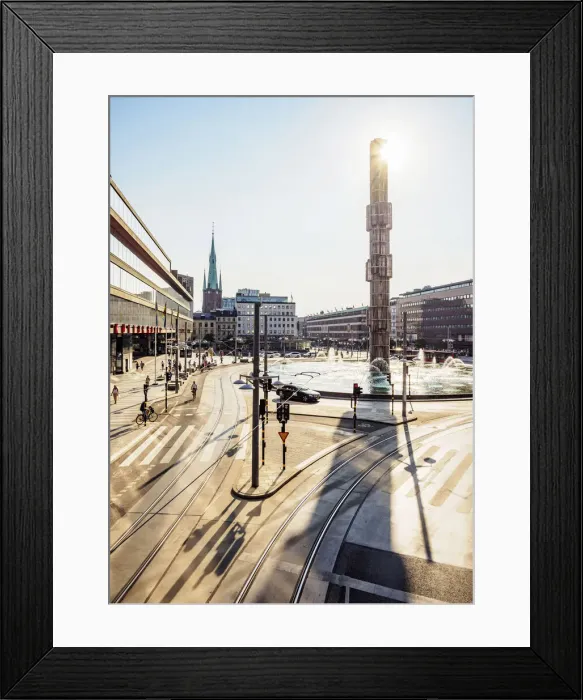 Framed Print : Sergels torg, elevated view, Stockholm, Stockholm County, Sweden Framed Print : Sergels torg, elevated view, Stockholm, Stockholm County, Sweden