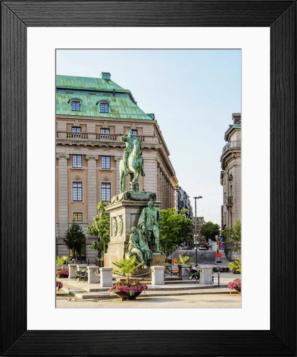 Framed Print : King Gustav II Adolf Statue, Stockholm, Stockholm County, Sweden Framed Print : King Gustav II Adolf Statue, Stockholm, Stockholm County, Sweden
