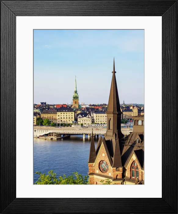 Framed Print : View from Monteliusvagen towards Gamla Stan, Stockholm, Stockholm County, Sweden Framed Print : View from Monteliusvagen towards Gamla Stan, Stockholm, Stockholm County, Sweden